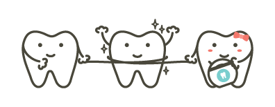 teeth with floss